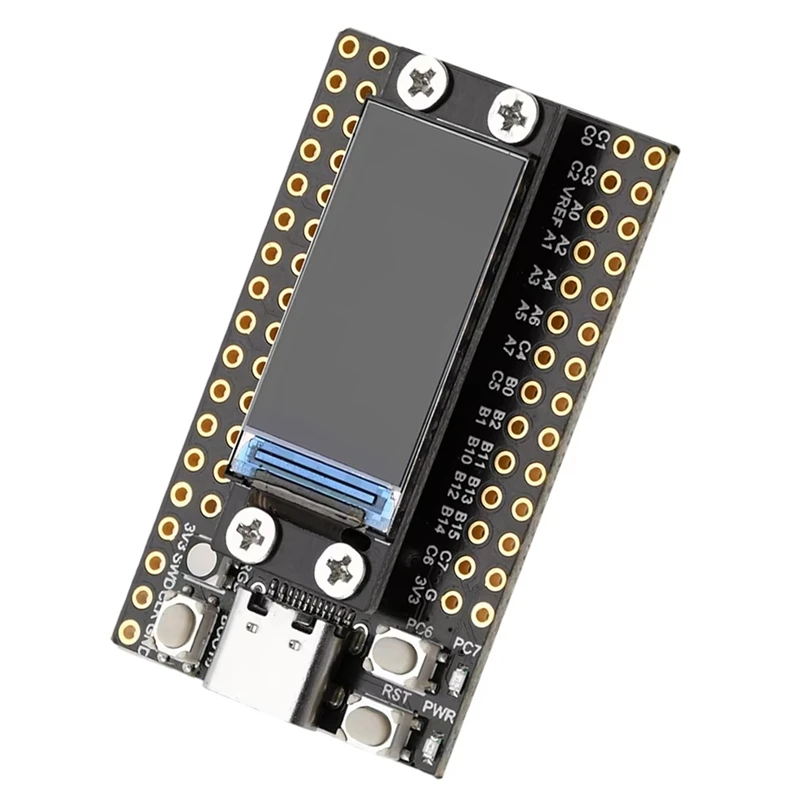 

Плата разработки мини-микроконтроллера Dual Type-C STM32F103RCT6 с 0,96-дюймовым ЖК-экраном и минимальной системной платой Flash-A75P