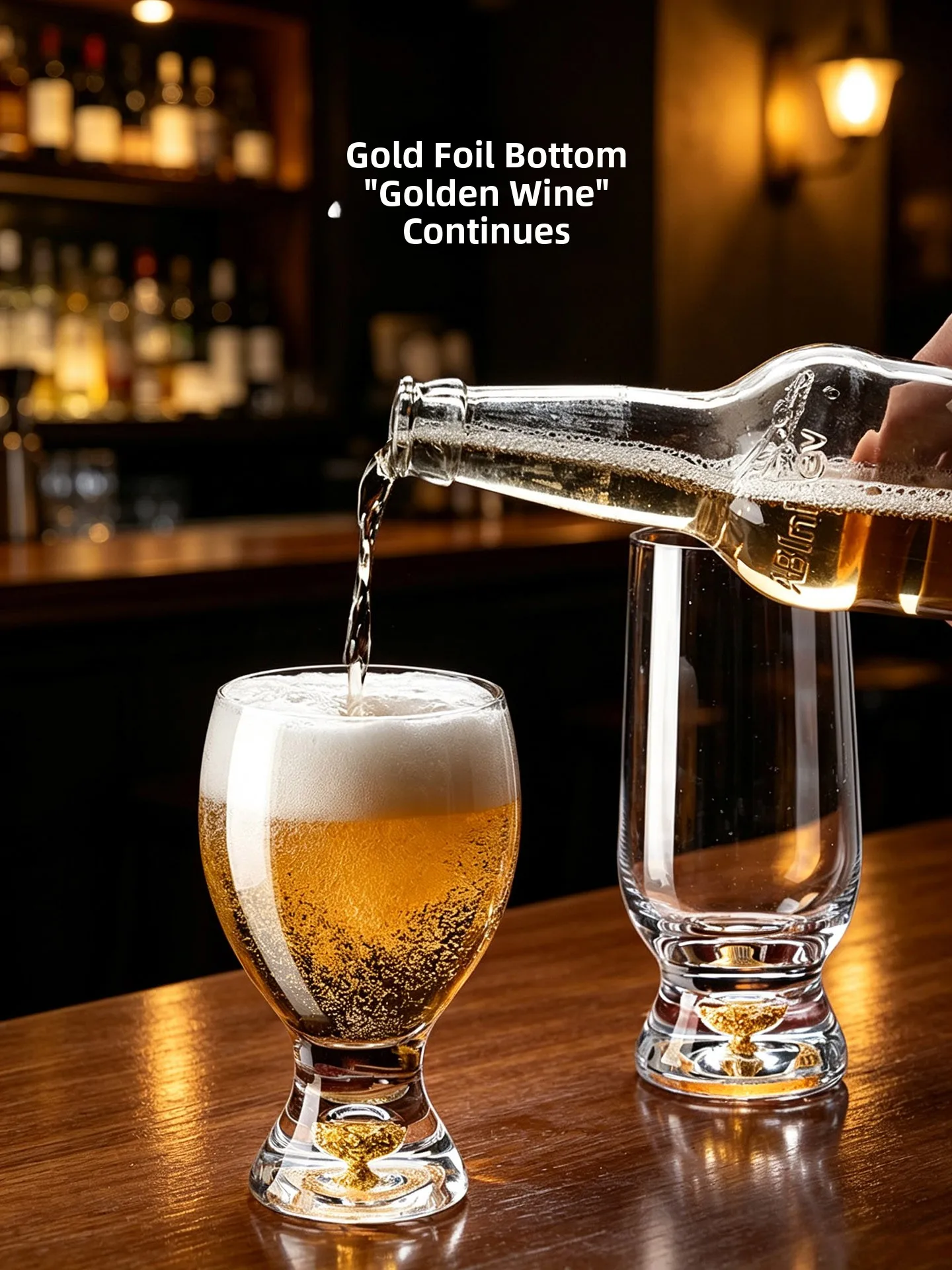 Luxury Crystal Beer Glass Large Capacity Craft Beer Pint Glass Gold Foil Hero Bar Creative Dining Utensils European Style