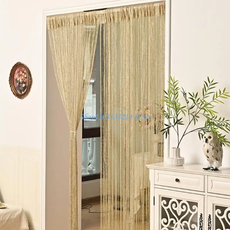 N5KC Ventilated Line Window Curtain Additional Polyester Fiber Culicid Barrier Quick Arrange For Bedroom Living Room