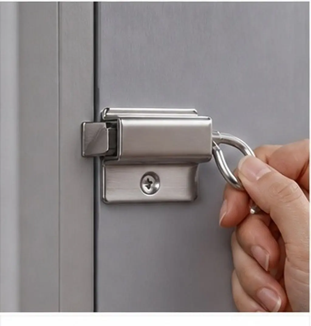 2Pcs Stainless Steel Slide Gate Latch Spring Loaded Door Barrel Bolt Lock for Home Window Gate Security Internal Door Bolts Lock