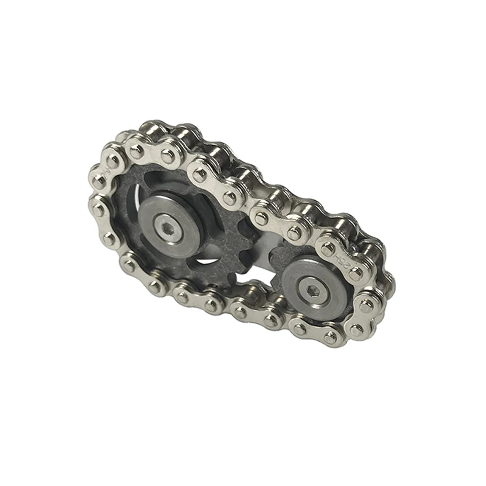 Sprockets Flywheel Fingertip Gyro Sprockets Chains EDC Metal Toy Gear Chain Gyro Drop Ship Sproket Roadbike Spinner