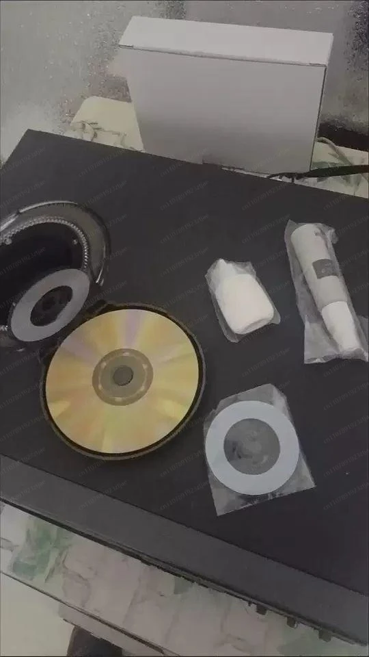 

CD DVD Scratch Remover Tool, Disc Repair Data Recovery Machine with Cleaning Fluid Paste Kit