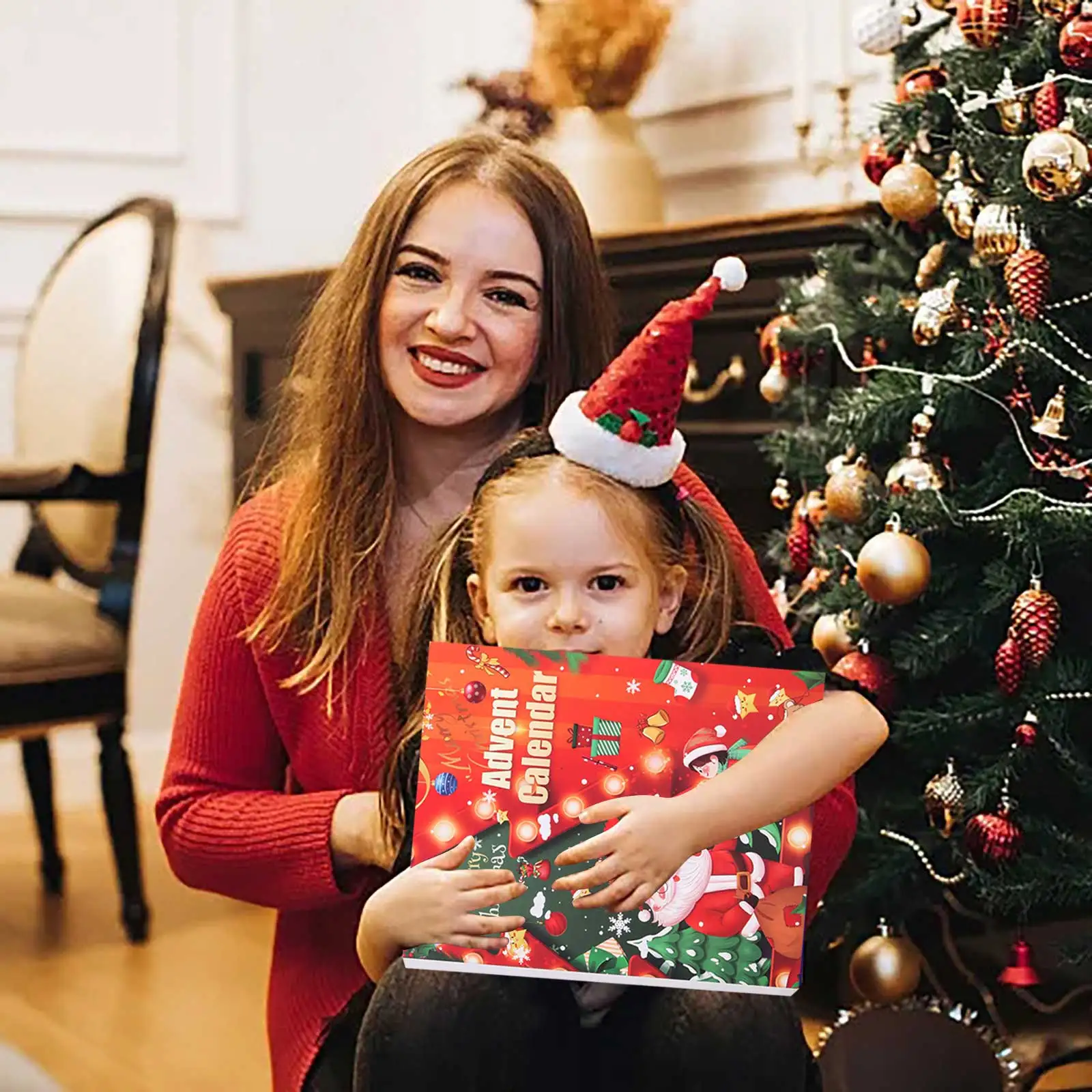 Small Heaters for Indoor Use with Timer Countdown Christmas Advent Calendar For Kids Battery Operated Lights with Timer Crafts