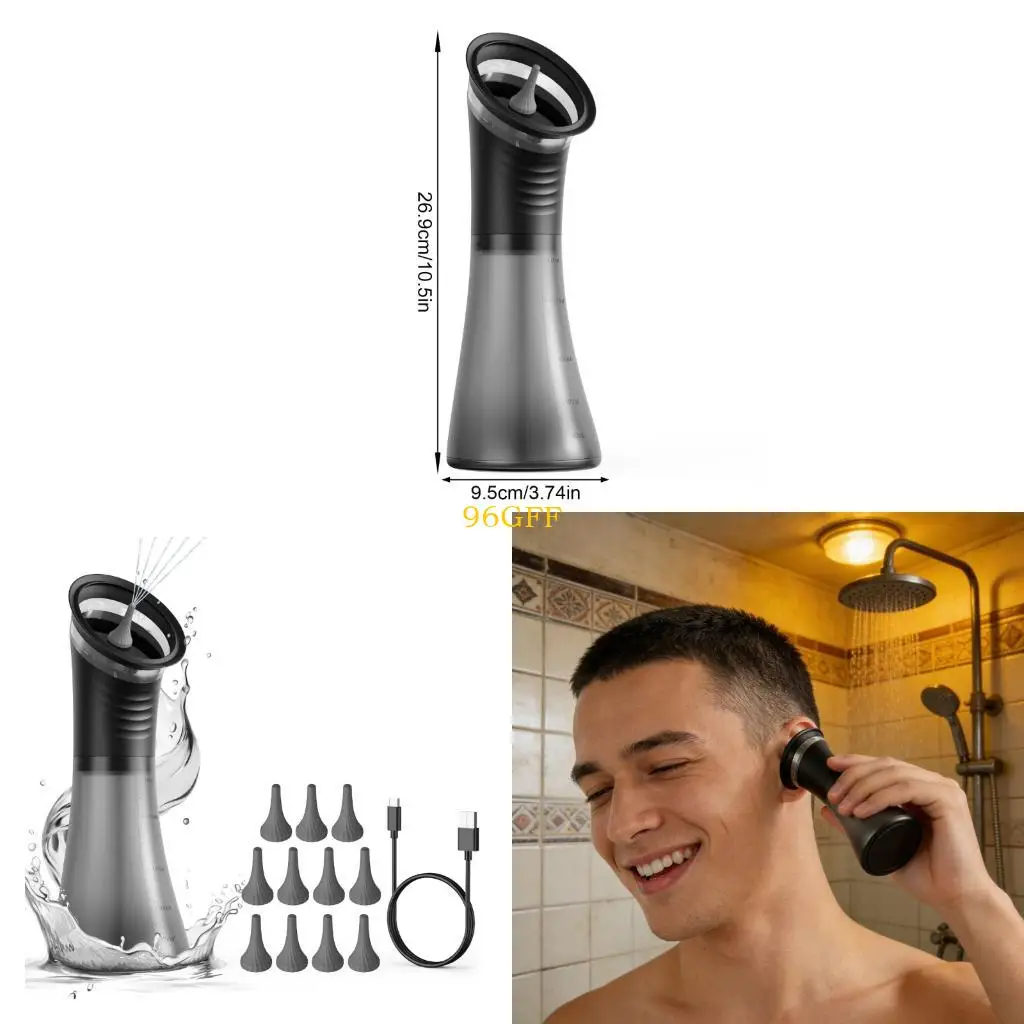 96GF Handheld Ear Irrigation Set with 5V Type C Charging and Multiple Adjustment Plastic Texture for Comfortable Use