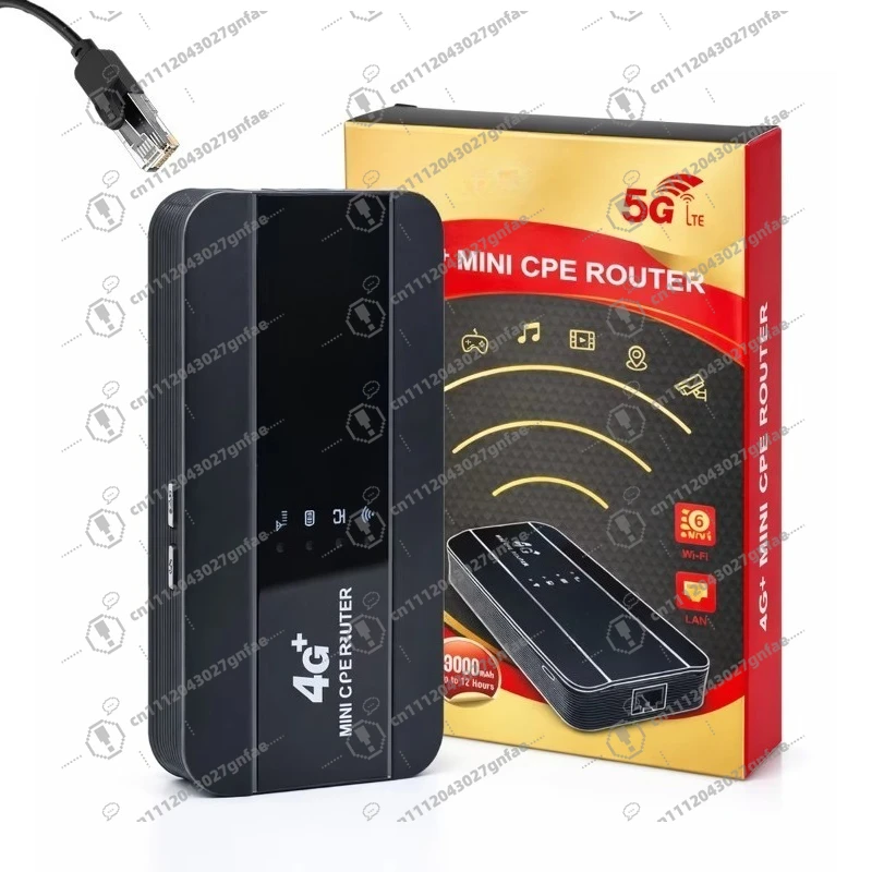 Outdoor Wireless Network Portable 4G LTE Router Mobile Modem Device Wifi Portable 3000mAh WiFi6 WPS Ethernet LED 5V1A