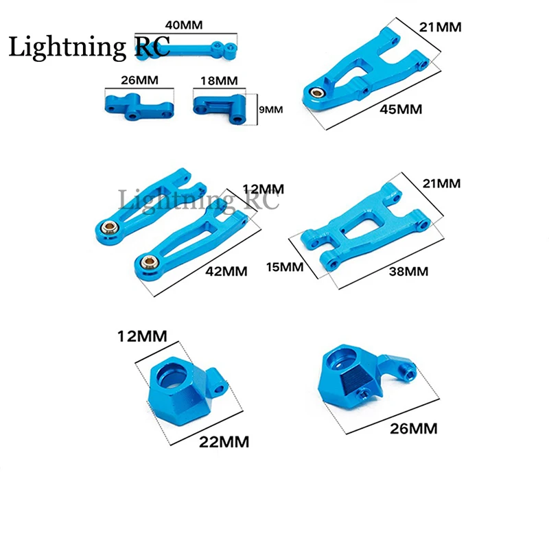 

1 Set Metal upgrading parts For 1/16 RC Car High Speed 2.4G Brushless 4WD Drift Remote Control Racing Car toys SG1605 SG1606