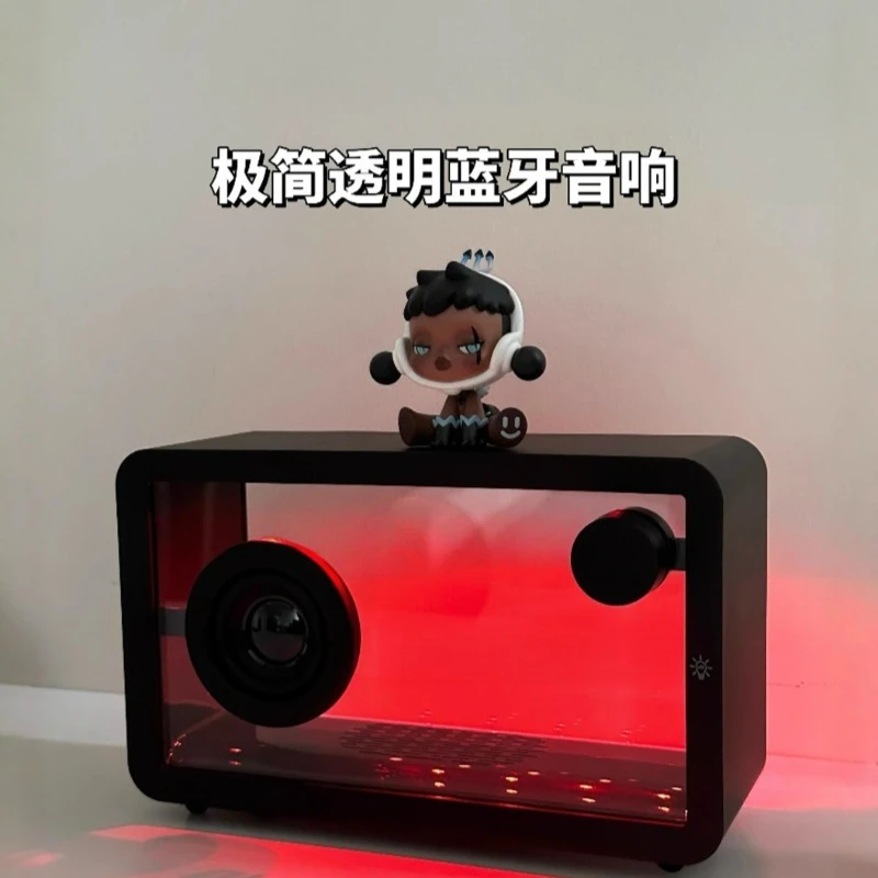 

2025 Nordic minimalist transparent wireless Bluetooth audio living room desktop ornament Berlin high-quality computer speaker