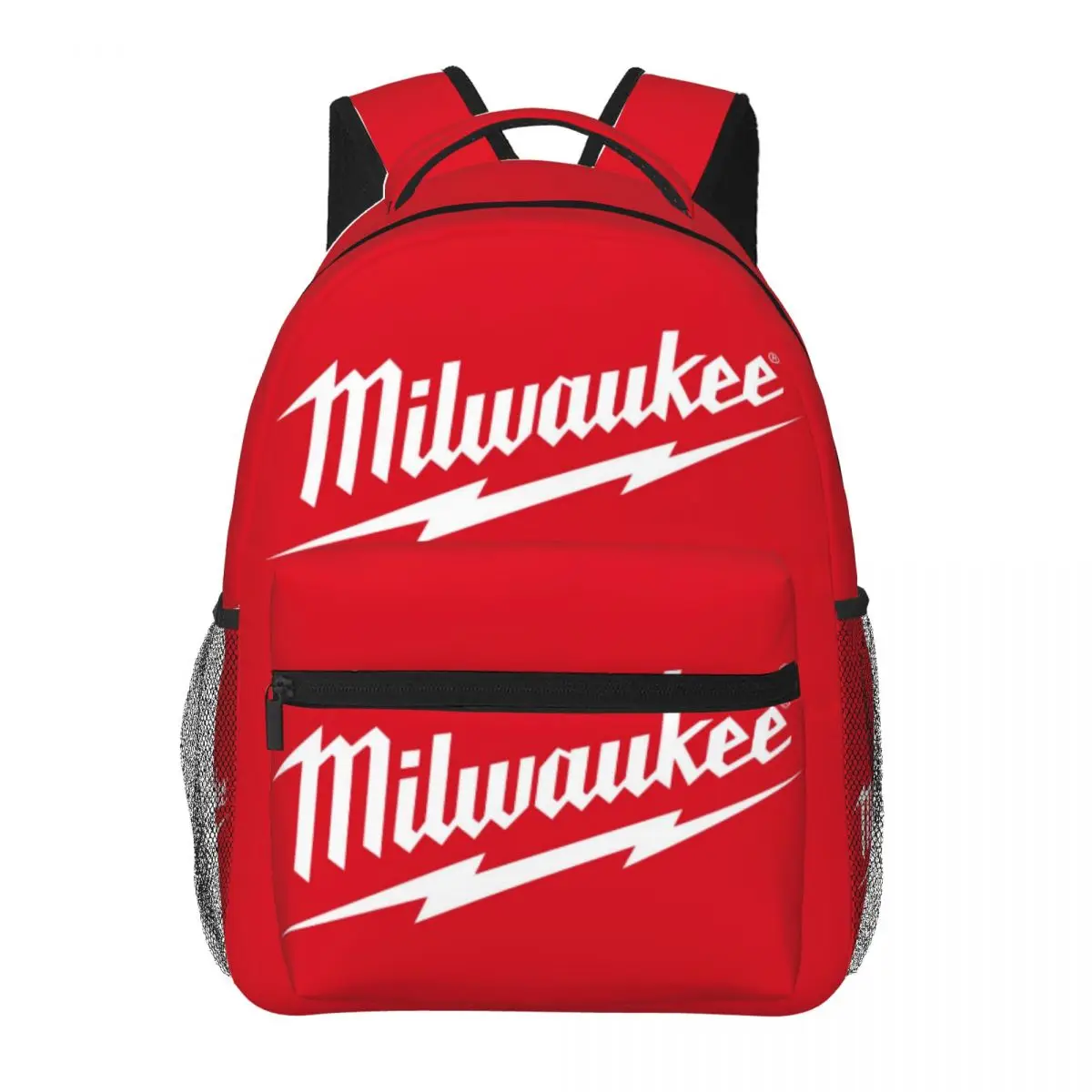 Popular W-milwaukeed Logo Printed Lightweight Casual Schoolbag For School, Outdoor, Shopping, Office 16in