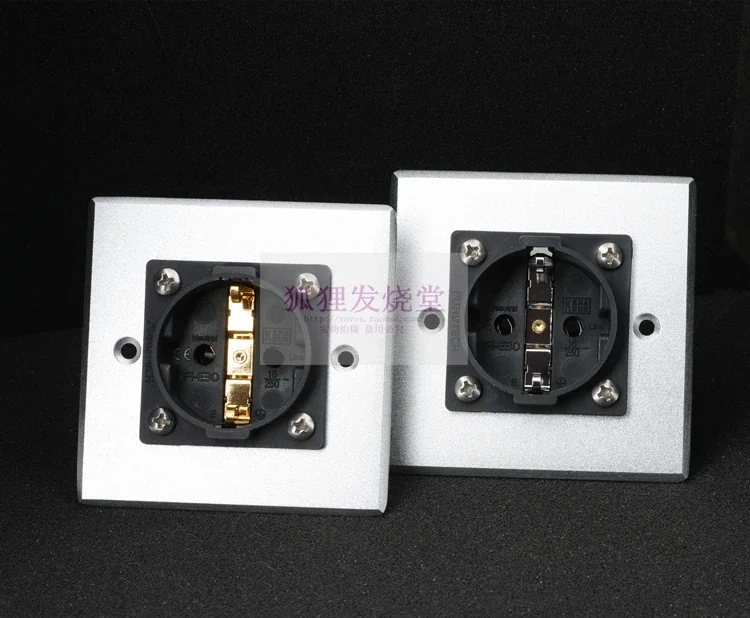 Wall plug 86 square panel socket FI-E30 (G) (R) gold-plated rhodium plated version