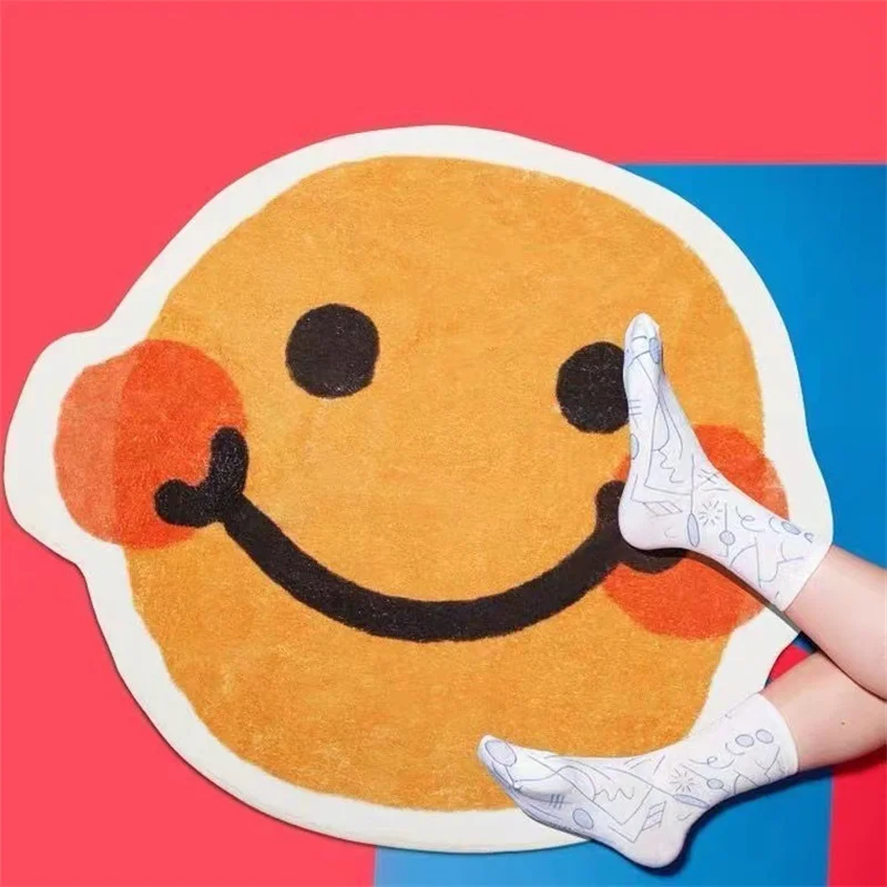 Cartoon Living Room Home Mat Bedroom Girl Bedside Blanket Cute Special-shaped Plush Balcony Carpet