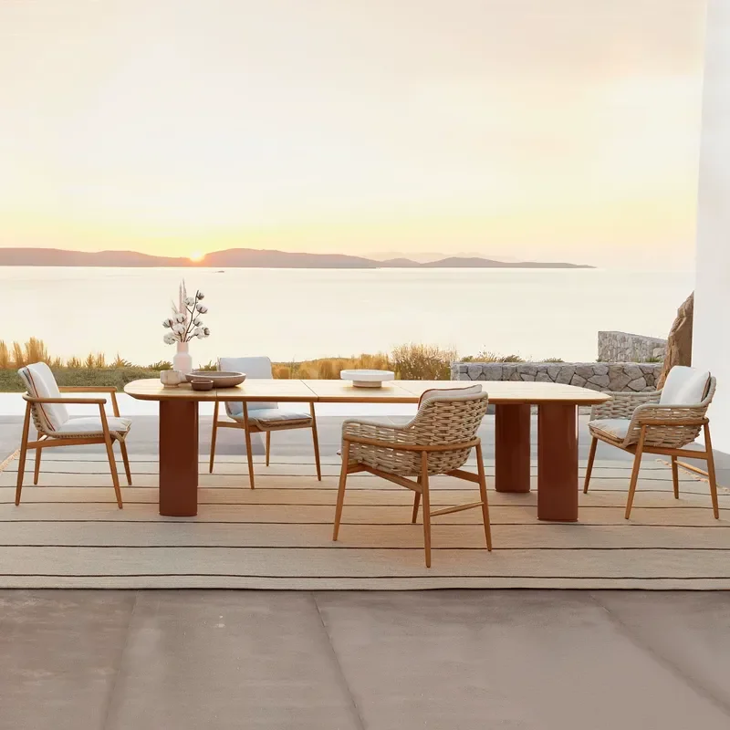 Nordisches Rattan Outdoor-Esst – Outdoor Furniture Cafe Bewertung und Preis