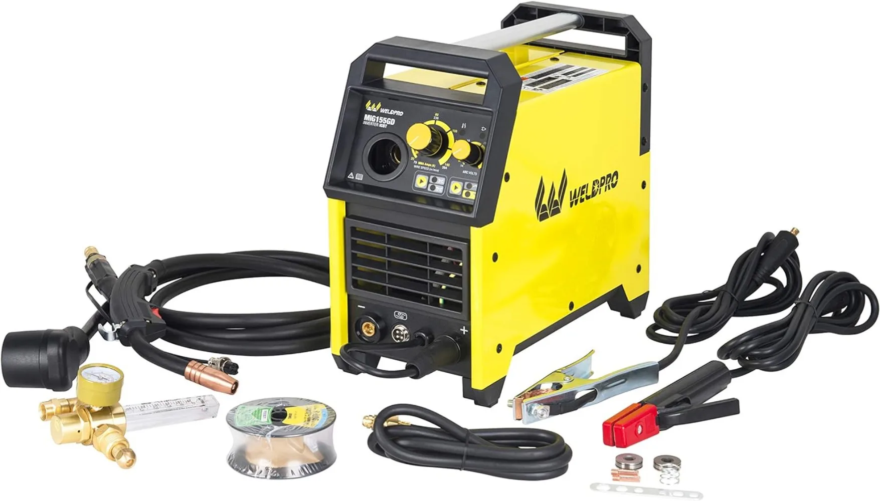 

155 Amp Inverter MIG/Stick Arc Welder with Dual Voltage 240V/120V welding machine spool gun capable