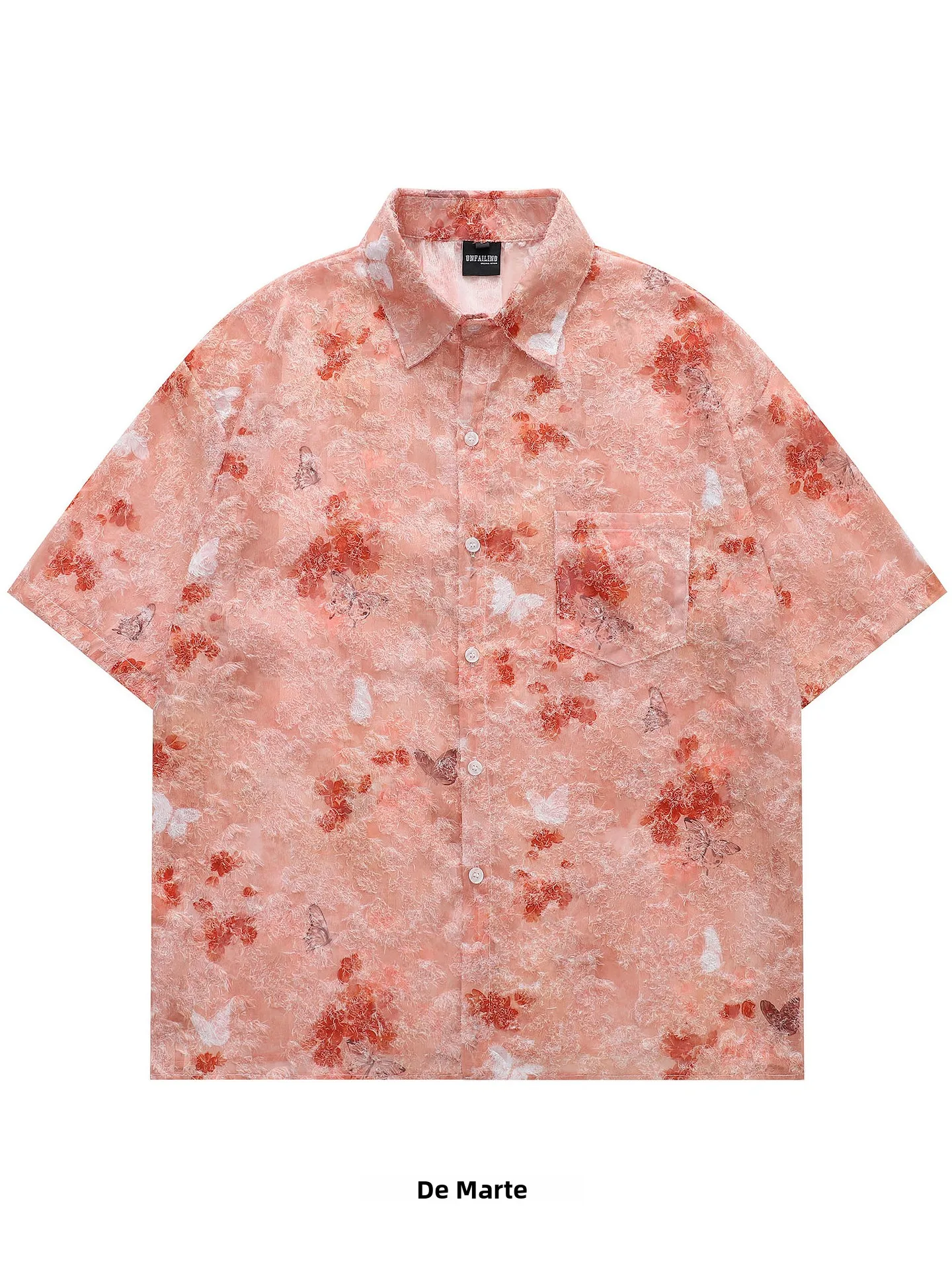 chemise-a-manches-courtes-imprimee-blooming-full-teinture-et-impression-marque-chinoise-saison-printemps-accessoires-boucle-de-ceinture