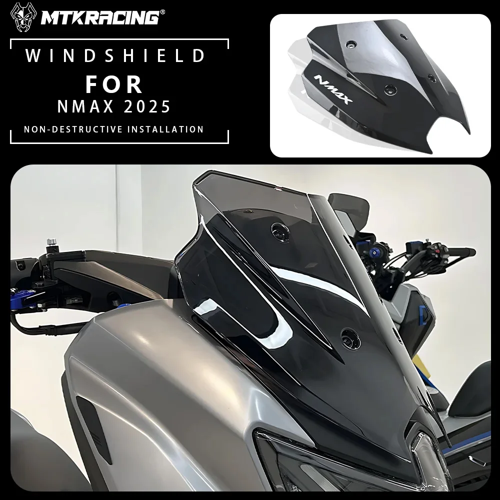 

For YAMAHA NMAX 2025 Motorcycle Wind Shield Guard Deflector Adventure Sport Windshield Windscreen Covers