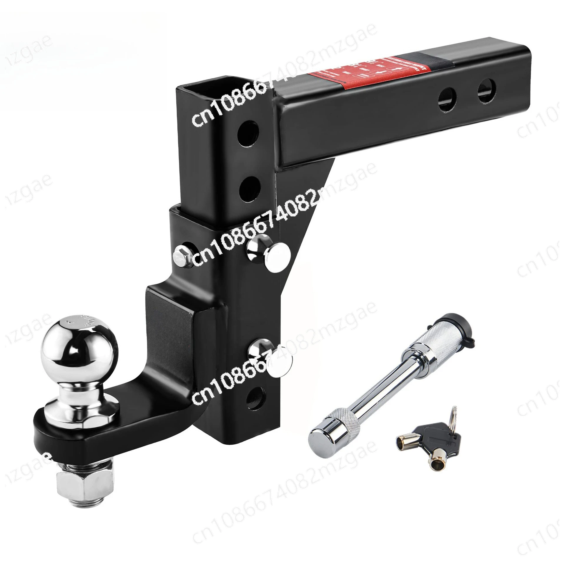 Adjustable Trailer Hitch Ball Seat 2 Traction Receiver Ball 7500 Lb Heavy Duty Truck Hitch with Stainless Steel Pin and Lock