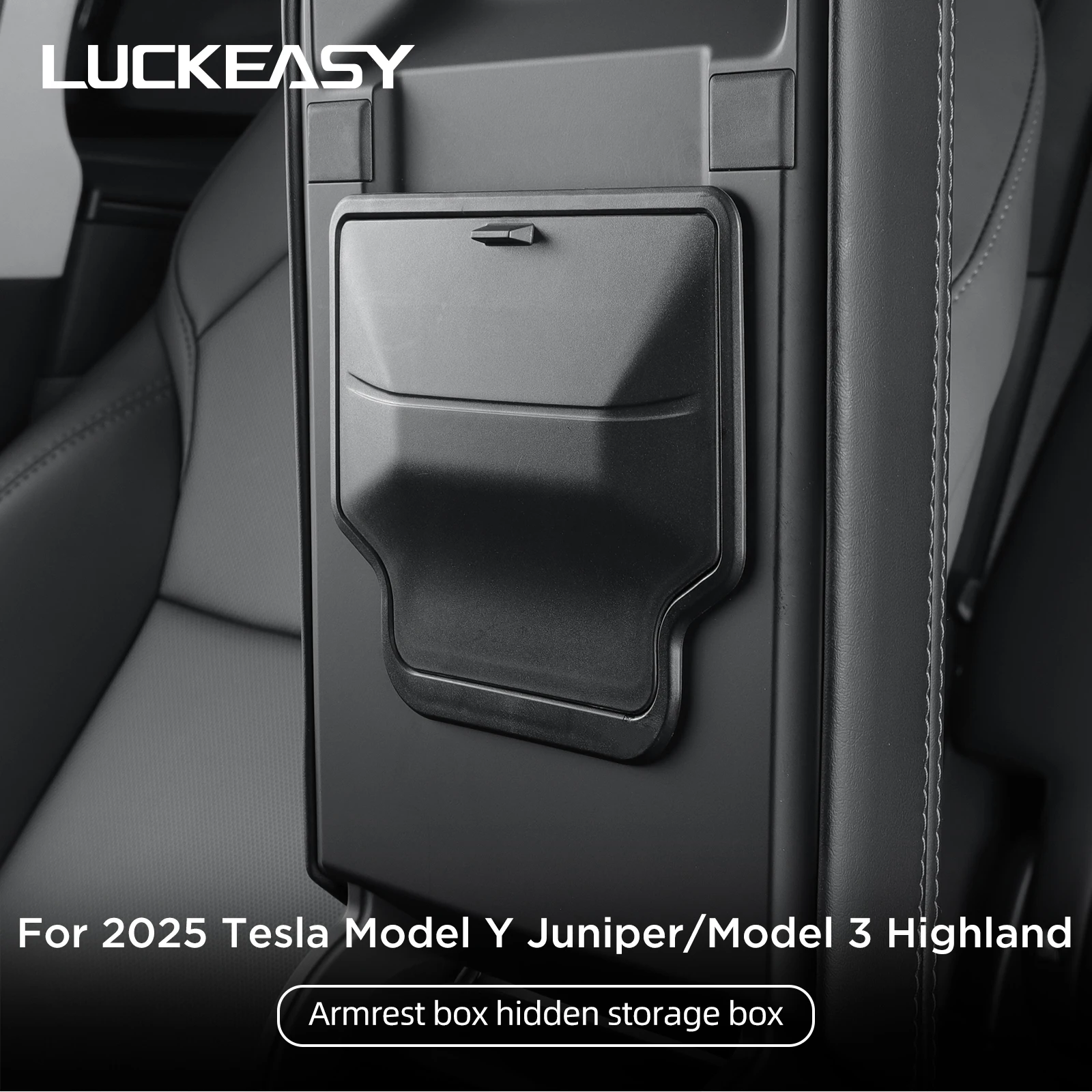 for Tesla Model Y Juniper/Launch 2025 2026 Car Armrest Box Hidden Storage Box Model 3 Highland 2025 Center Console Storage Case