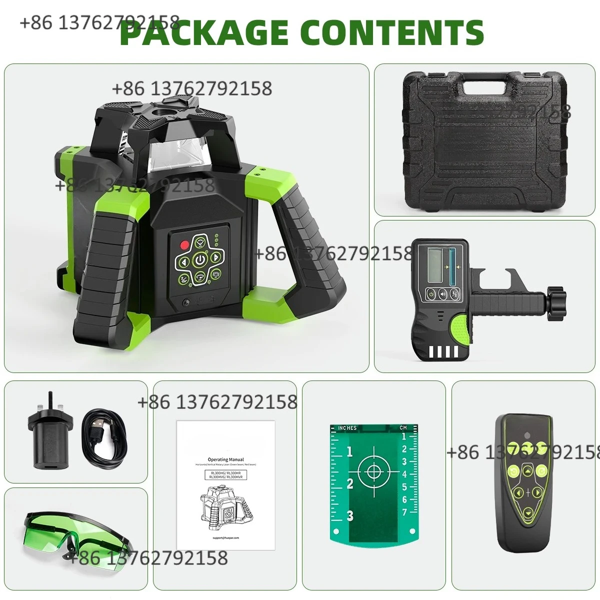 RL300HVG Self Leveling Rotary Laser Level Waterproof Automatic Laser Level For Indoor & Outdoor Construction Layout Work