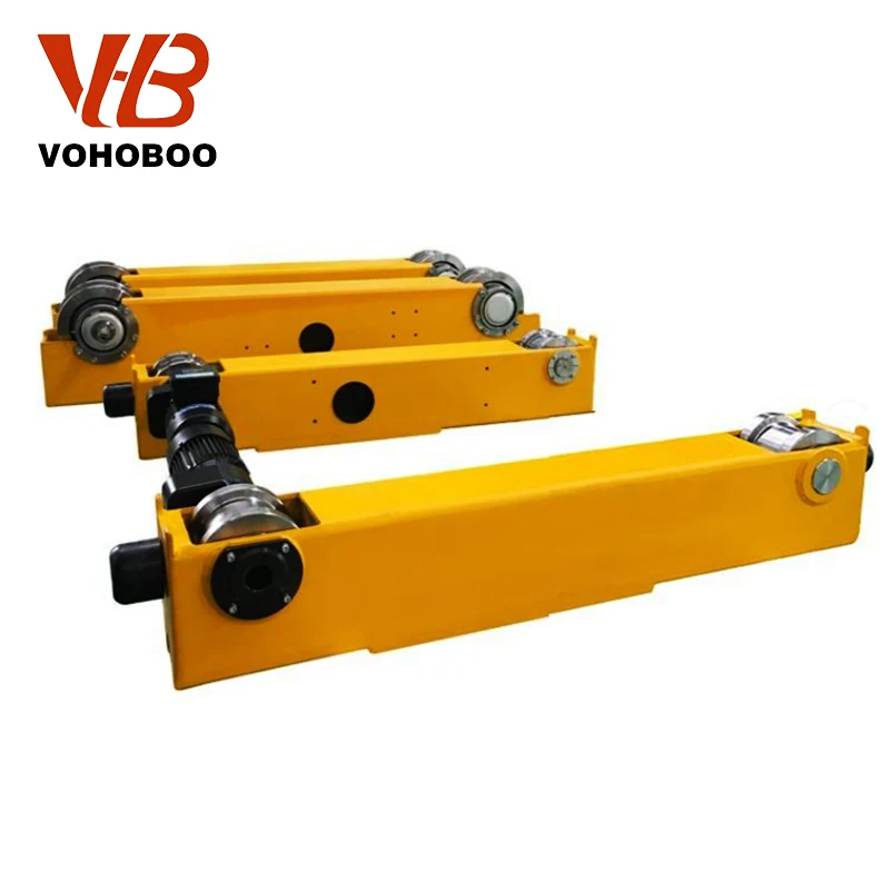 M5 Duty Electric Single Double  Bridge Girder Overhead Crane Traveling System End Carriage Beam