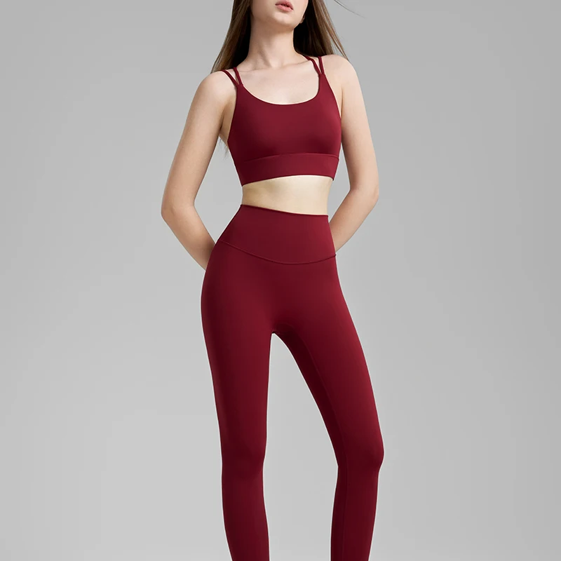 

New 2PCS Sports Suit Yoga Set Women Quick-Drying Gym Set Women Sports Bras Running Workout Yoga Pants Yoga Bra Yoga clothes