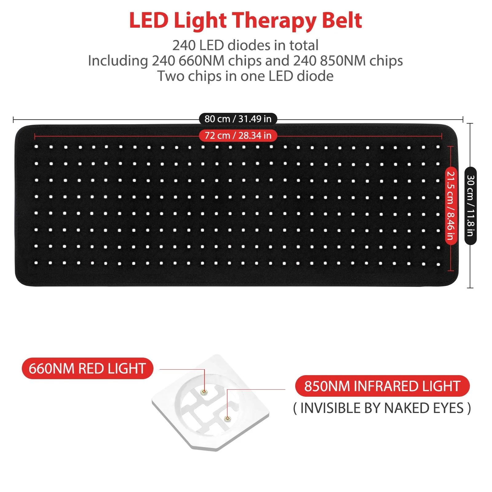 

HLKGO Multi-Wavelength Red and Infrared Light Therapy Mat, Non-Invasive Pain Management Pad for Sports Recovery, Stiffness