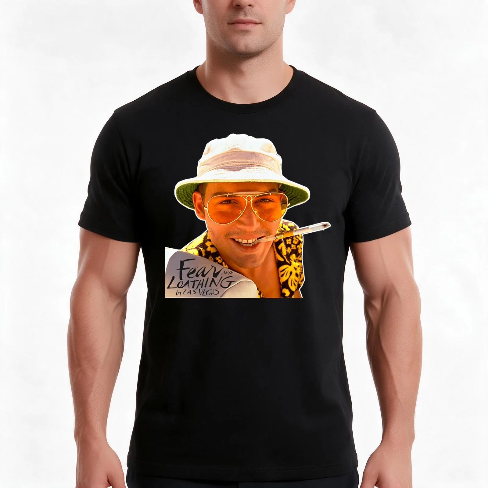 Fear and Loathing T-Shirt Summer Casual Cotton Tee Oversized Streetwear Tops Vintage Graphic Print Loose Fit Short Sleeve