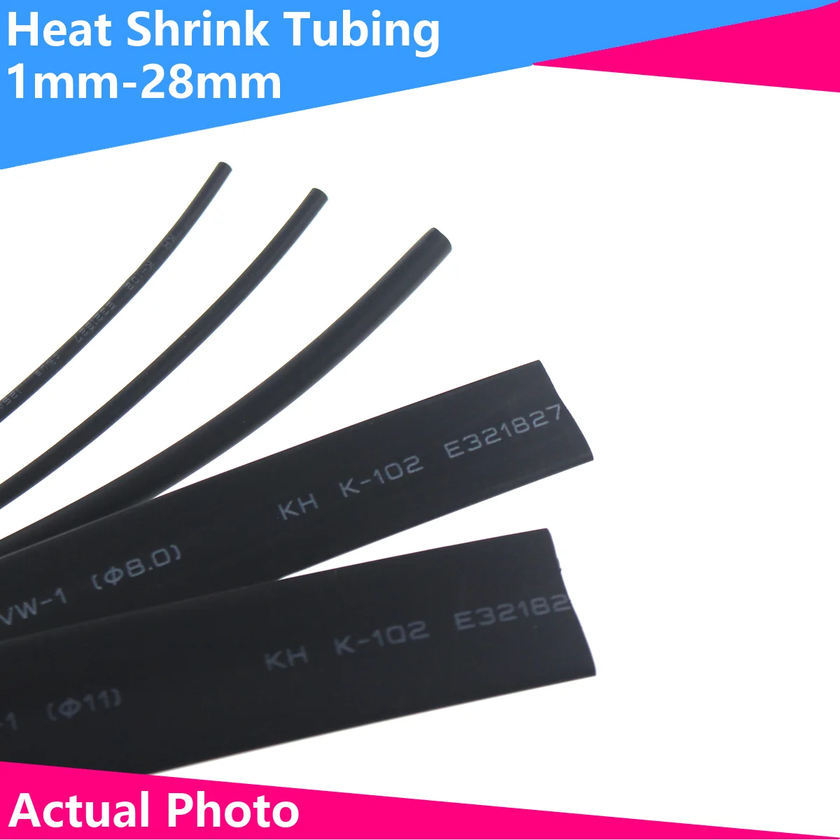 1Meter 4:1 Heat Shrink Tube With Glue Thermoretractile Heat Shrinkable Tubing Dual Wall Heat Shrink Tubing 1 2 3 4 5 6 7 8 10-28