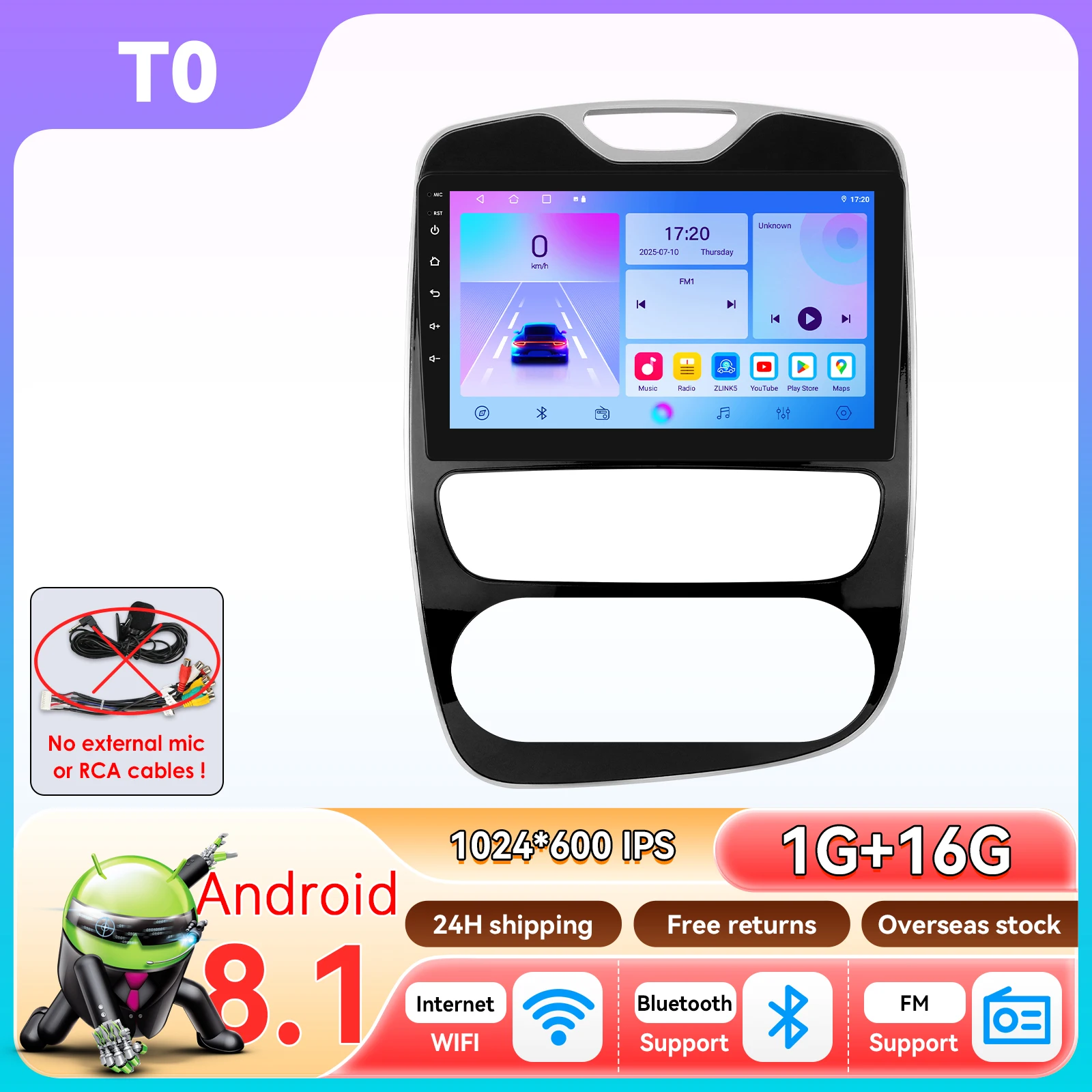 Android autoradio voor Renault Clio 4 2012 - 2019 Carplay Android Auto Intelligent scherm 2DIN 7862 DSP RDS Bluetooth head unit met koelventilator