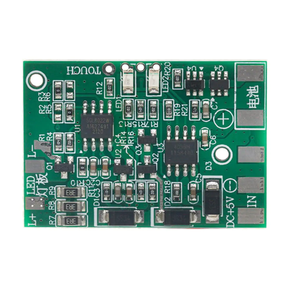 DC LED พร้อมการป้องกันการชาร์จไฟแผงควบคุมโคมไฟหรี่แบบสัมผัส5V DIY ซ่อมทั่วไปโคมไฟลูกปัด3V โคมไฟเดี่ยว