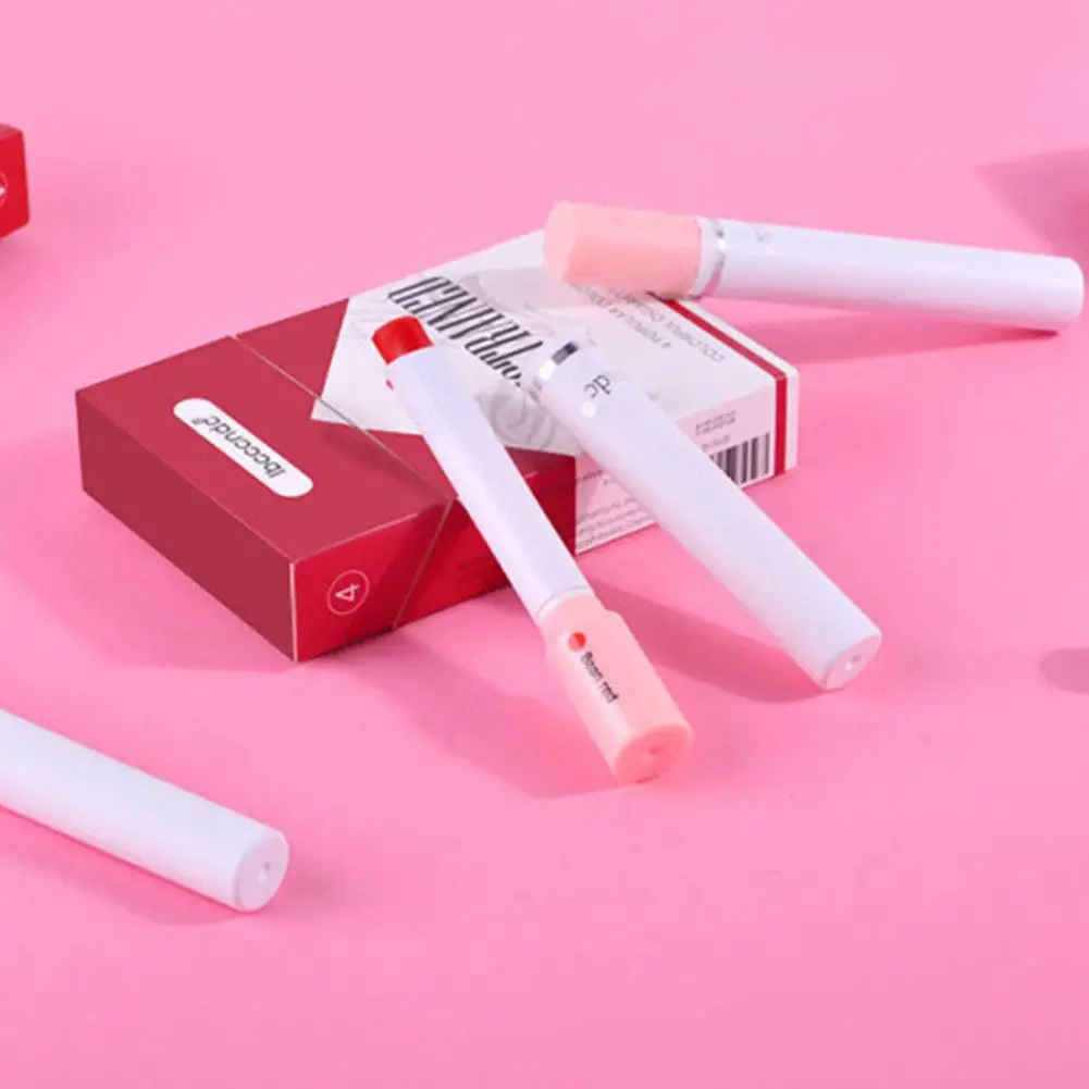 4 pcs/set Cigarette Lipstick Set Long Lasting Lip Glaze Matte Lip Gloss Waterproof Lip Stick Tube Nude Lip Tint Makeup Cosmetics