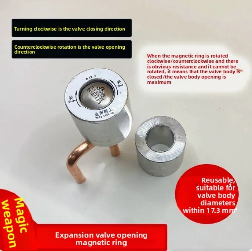 Hot 17.35mm Magnetic Sleeve Rotary Opening Tool Manual Opener For Electronic Expansion Valve HVAC Air Conditioner