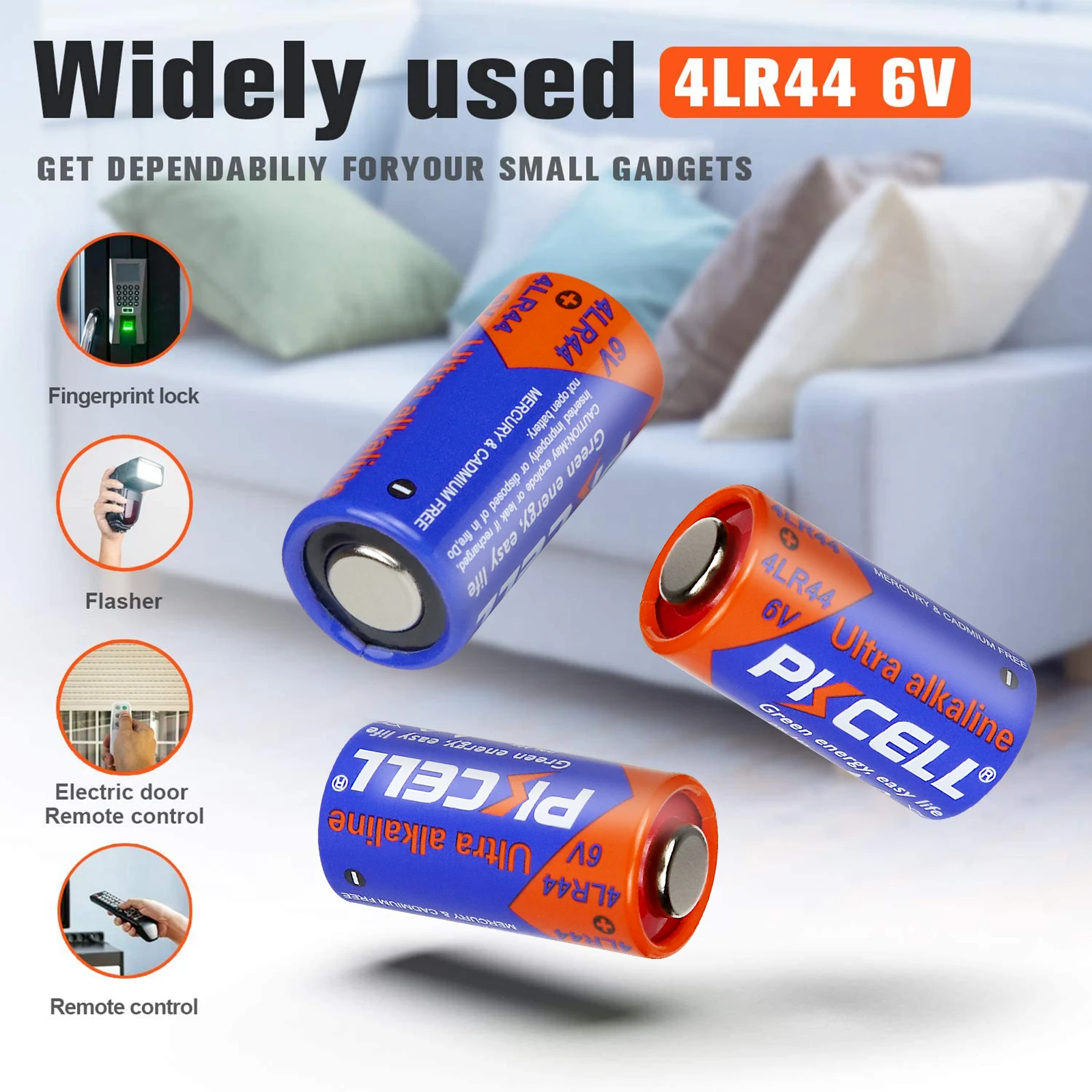 20PC 4LR44 6V Alkaline Batteries 476A/PX28A/A544/K28A/L1325/4AG13 battery for Dog Collars Camera Toys Calculator beauty pen