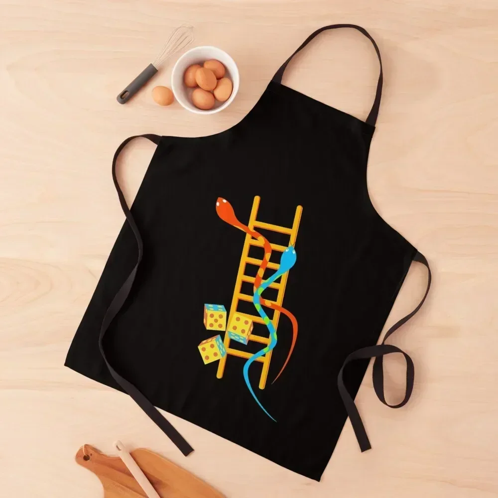 

Snakes and Ladders Apron Custom Customizable Woman Kitchen Things For Home Kitchen Apras Man Apron