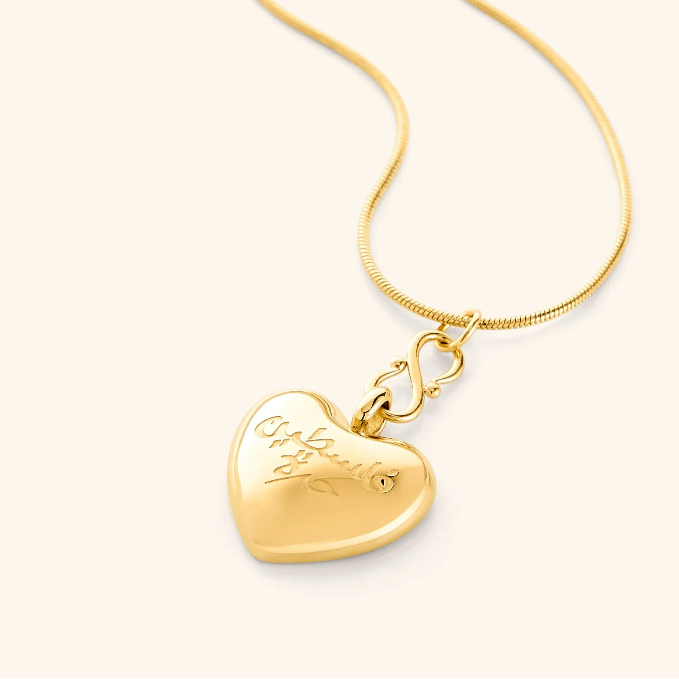 

Пользовательские 3D ювелирные изделия, ожерелье в форме сердца, арабский 18-каратный позолоченный кулон, мусульманское сердце, очаровательные рождественские подарки для женщин, исламские украшения