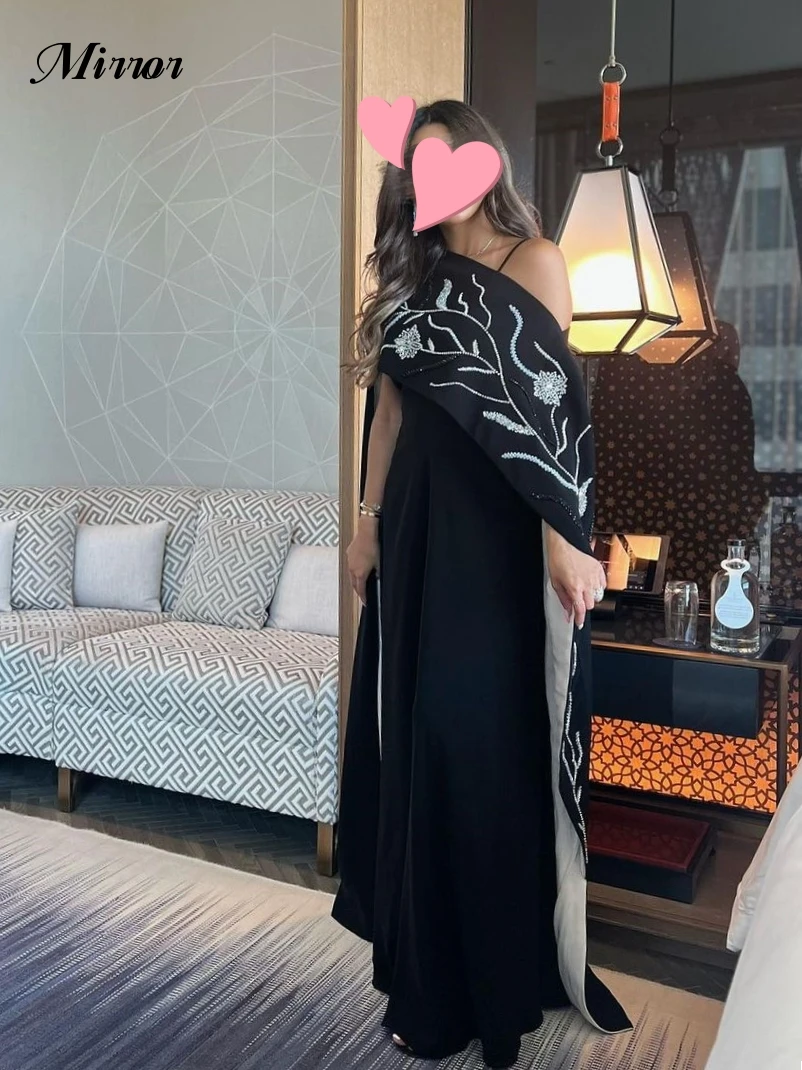 Robe de soirée noire avec perles, élégante, vintage, sexy, personnalisée, occasion formelle, Rh, fête, quelque soit