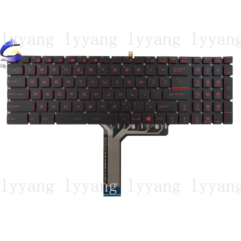 f  New Keyboard For MSI GS60 GT72 GT73VR GS63VR GL62 GE62 GT62 WS60 MS-16JB Backlit