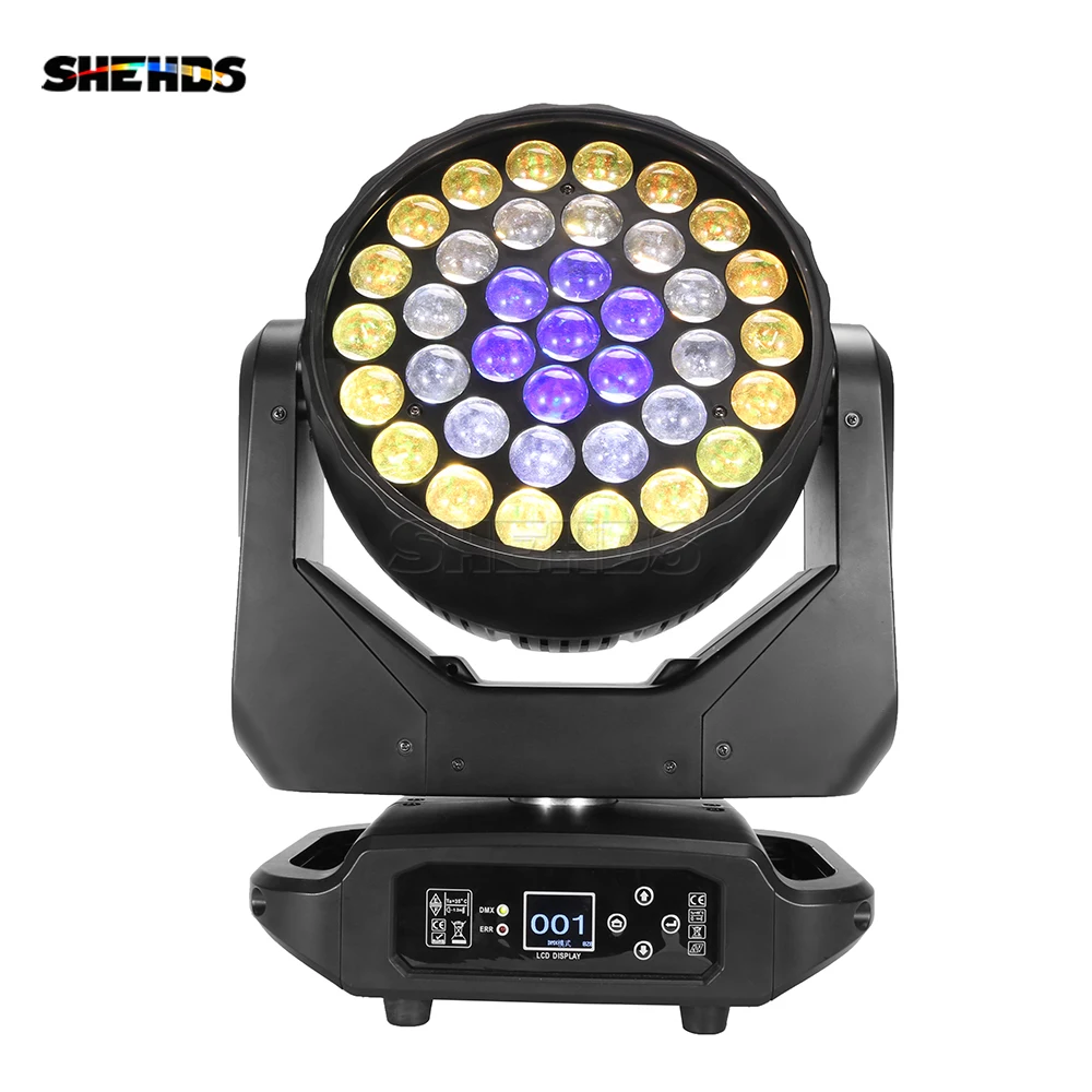 

SHEHDS Beam Zoom Wash 37x15W RGBW Moving Head Light for Professional Stage Dj Light Disco Hierarchical Rainbow