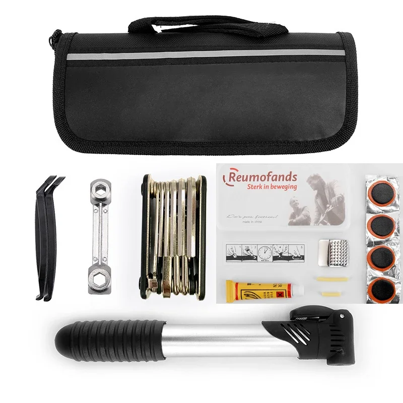 

Bicycle Repair Kit Tire Pump Repair Wrench Set Mountain Bike Combination Tool