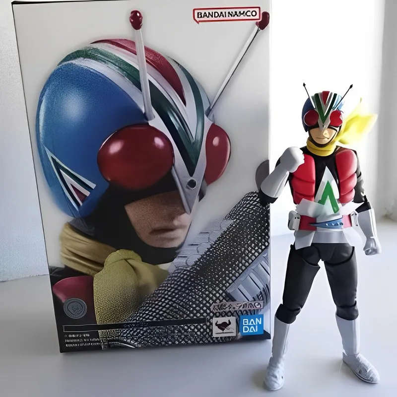 

In Stock Bandai Original Box Shf S.h.figurats Kamen Rider Riderman Anime Action Figure Model Kit Toy Gift For Christmas