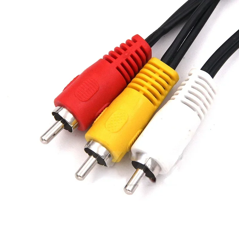 Audio TV DVD Video Adapter AV Cable RCA Split Cable Male To 2 Female 3 RCA Male To 6 RCA Female Plug Splitter 3RCA Adapter Cable