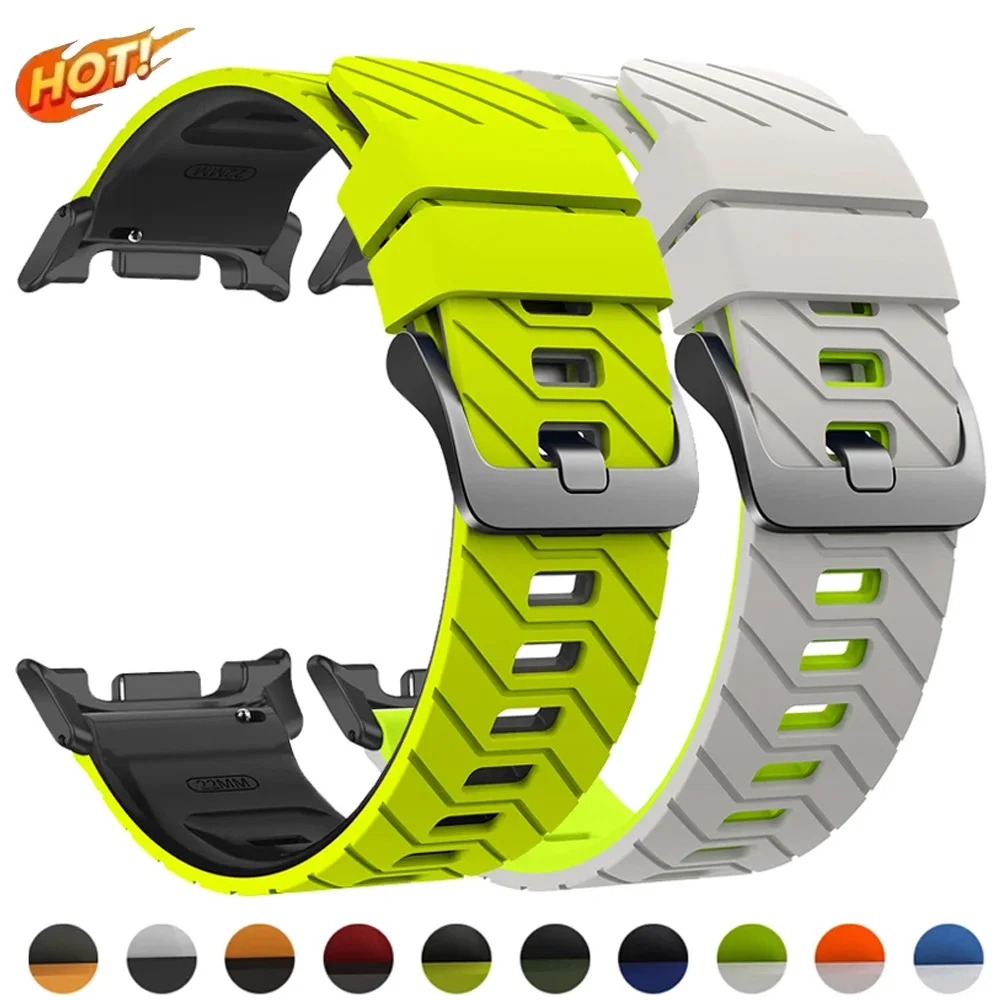 Two Tone Silicone Band for Samsung Galaxy Watch 8/8 Classic 40 44mm Sport Strap for Galaxy Watch Ultra 2025 Smartwatch Bracelet