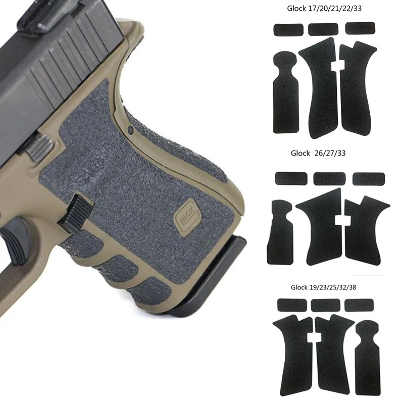 Non-slip Rubber Texture Grip Wrap Tape Holster Pistol For Glock 17 19 20 21 22 25 26 27 33 43 Magazine Accessories