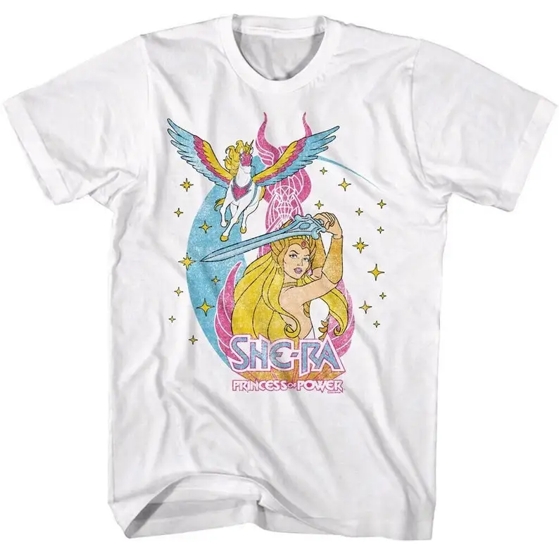 She-Ra Men's T Shirt Swiftwind in Star Light Retro Graphic Tees