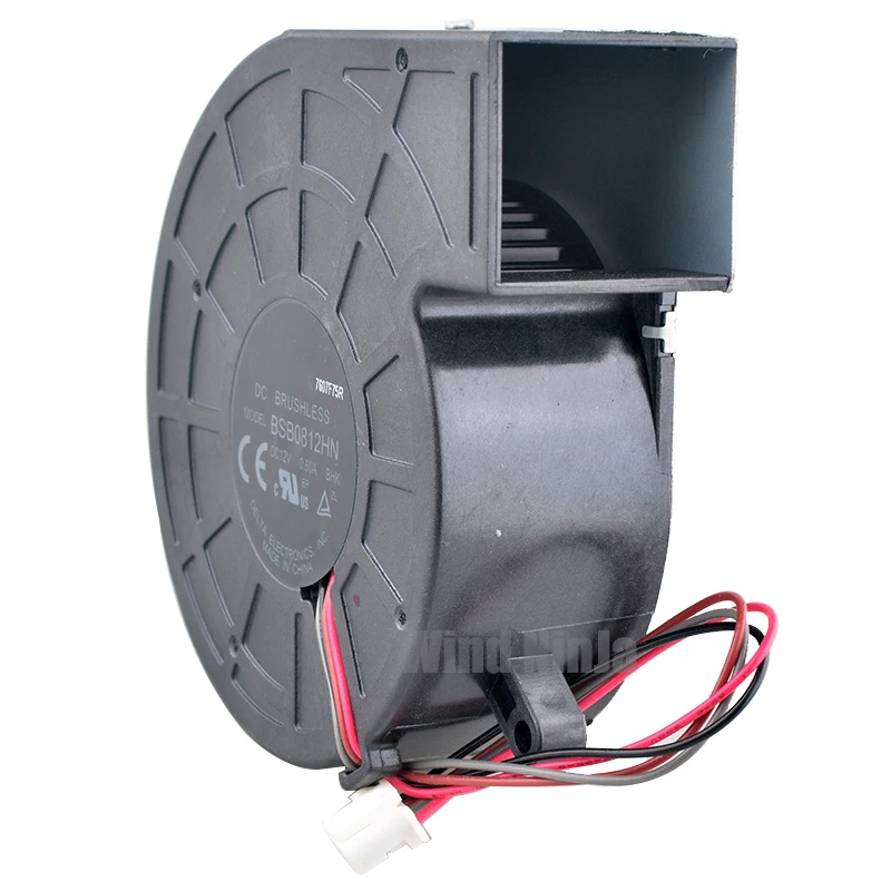BSB0812HN 80mm Centrifugal Blower Fan,80x80x25mm DC12V 0.60A 4-Pin Cooling Fan for Projectors