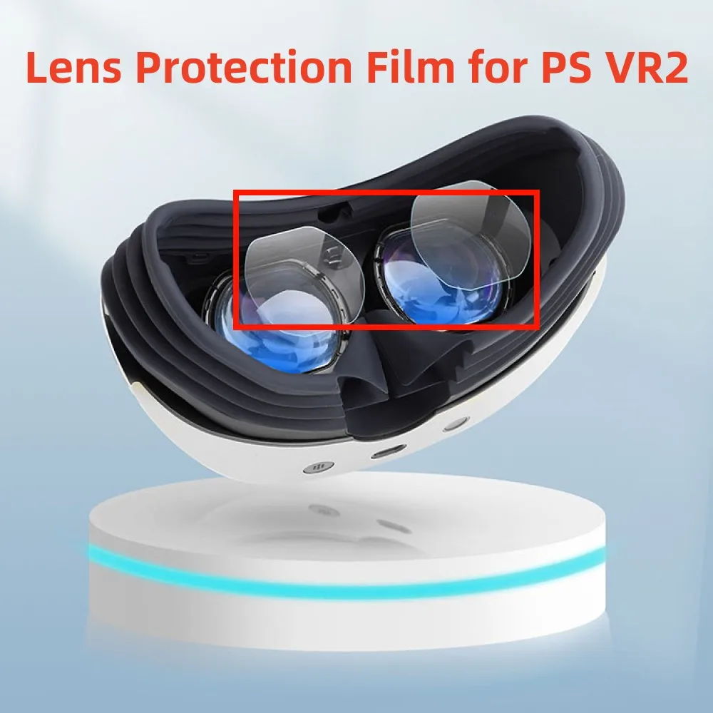 

VR Lens Protection Film Set Dustproof Anti-Scratch Sweatproof for PS VR2 Replacement Accessories TPU HD Protective Soft Film Kit