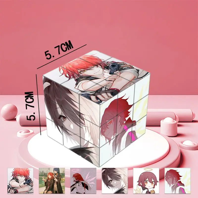 فرسان Exusiai أنيمي المكعب السحري الكرتون متعة الإجهاد الإغاثة لغز المهنية السلس سرعة لعبة اللعب الهدايا