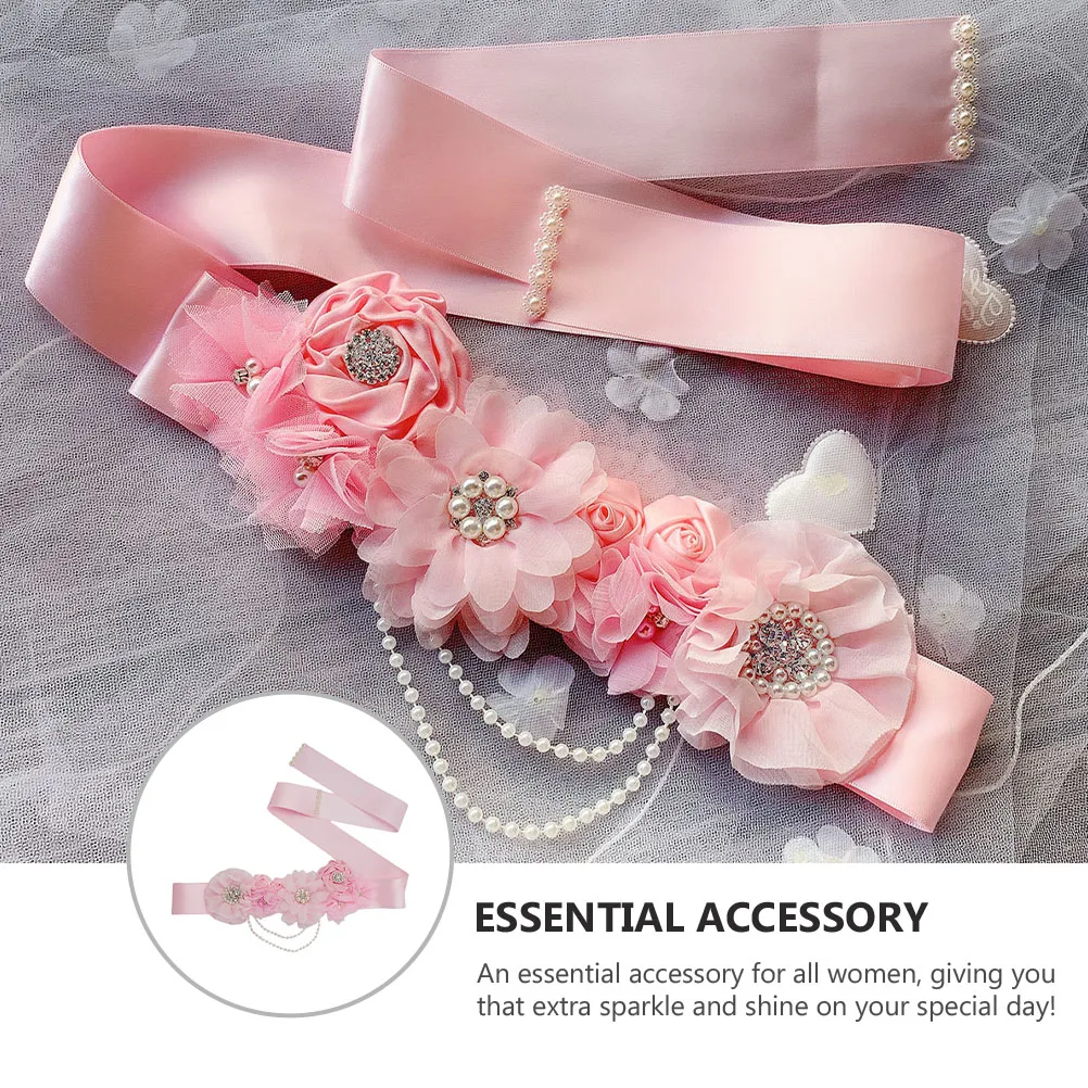 

Dress Belt Women Wedding Decorative Waistb Bridal Girdle Pearl Rhinestone Maternity Bridesmaid Party Accessories Elegant Fashion