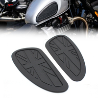 For Triumph T100 T120 Universal RetroTank Pad Gas Tank Traction Pads Fuel Tank Grips Side Stickers Knee Grips Protector Decal
