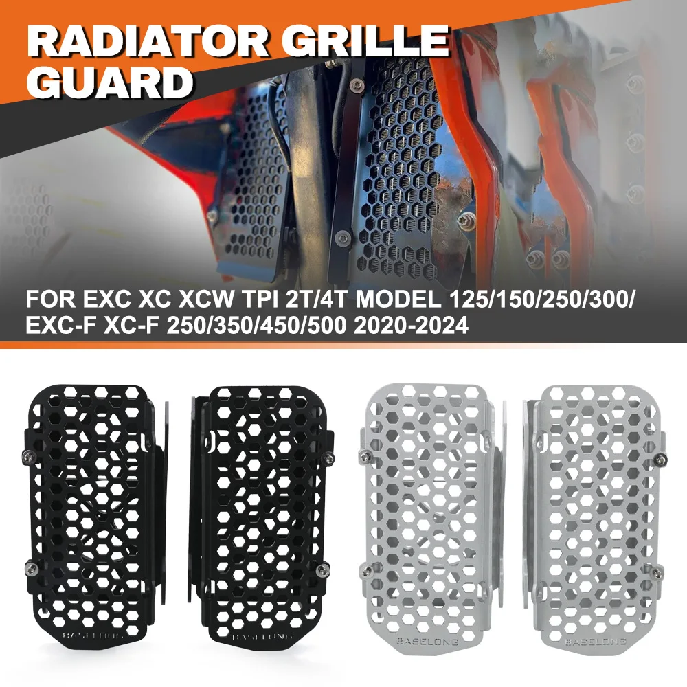 Motorcycle FOR EXC XC XCW TPI 2T/4T MODEL 125/150/250/300/EXC-F XC-F 250/350/450/500 2020-2024 Radiator Grille Guard Grill Cover