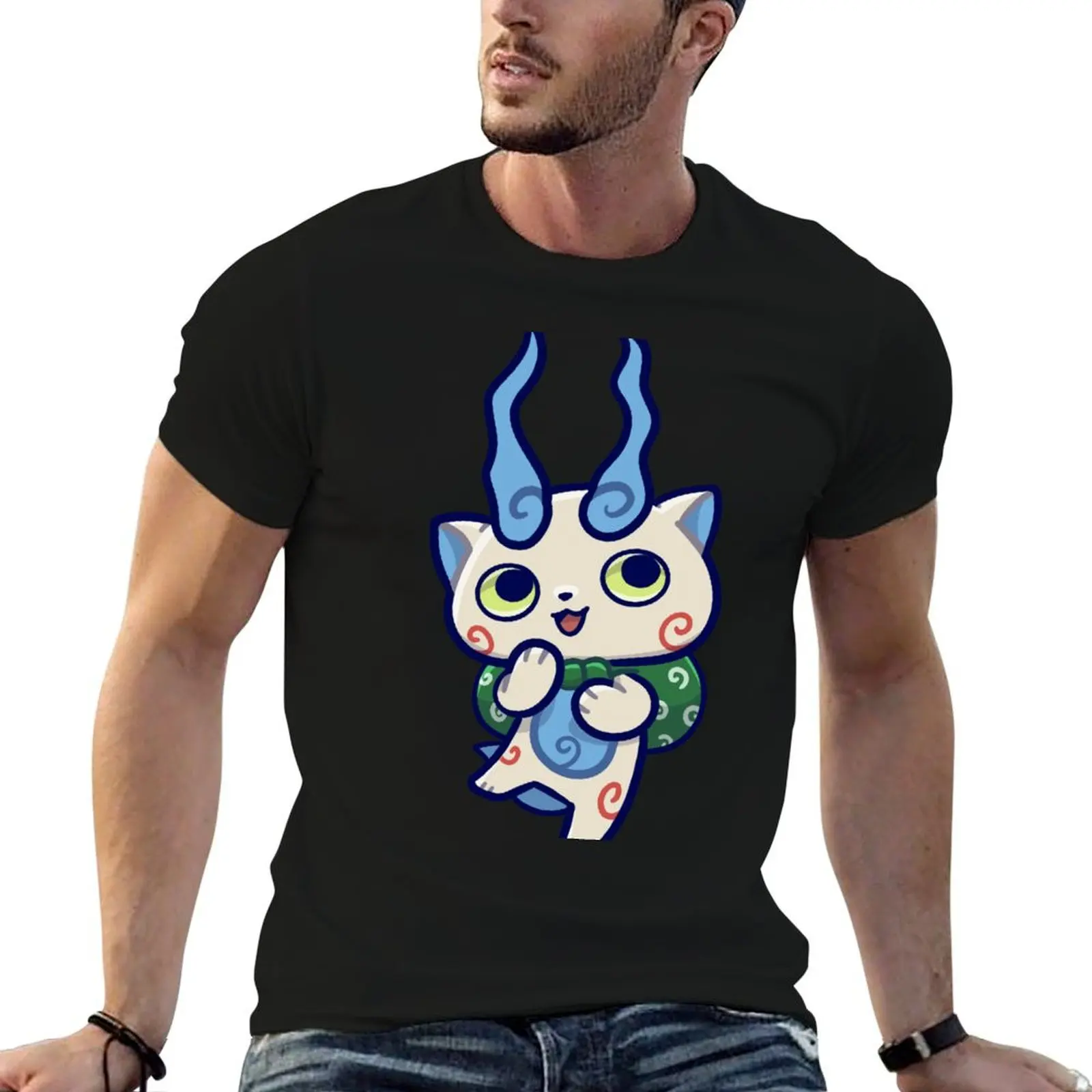 Komasan T-Shirt Art Pattern Printed Casual Top