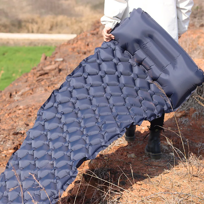 Materassino gonfiabile per piedi da esterno da 192 cm, leggero, portatile, pieghevole, per pausa pranzo, da campeggio, a prova di umidità